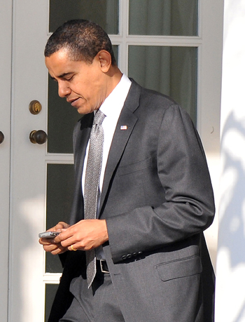 Obama blackberry's